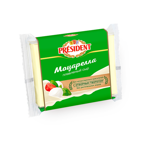 Сыр плавленый ломтевой Моцарелла 40% President