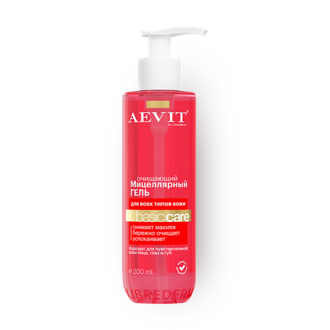 Мицеллярный гель Aevit by Librederm Basic Care очищающий для всех типов кожи