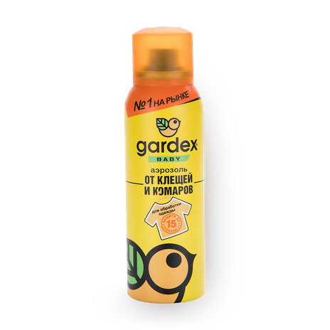Аэрозоль от клещей и комаров Gardex Baby