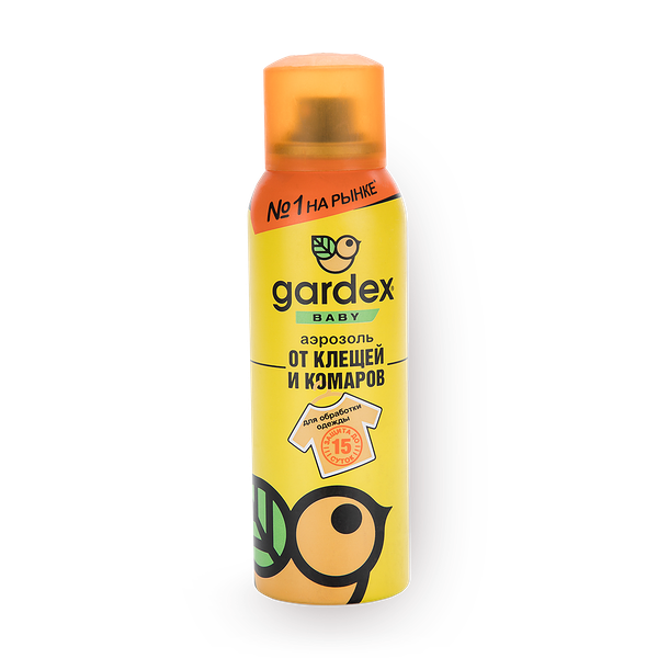 Аэрозоль от клещей и комаров Gardex Baby