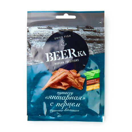 Янтарная рыбка сушёная Beerka с перцем