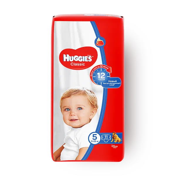 Подгузники Huggies Classic 11-25 кг размер 5