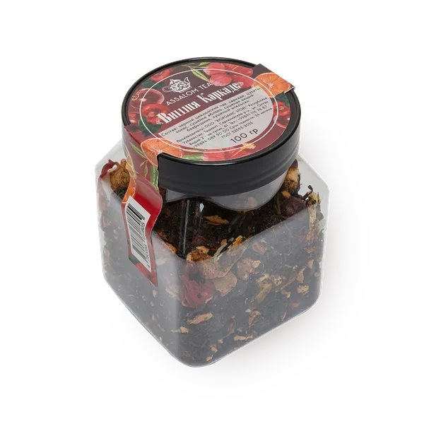 Чай чёрный фруктовый Assalom tea Вишня каркаде