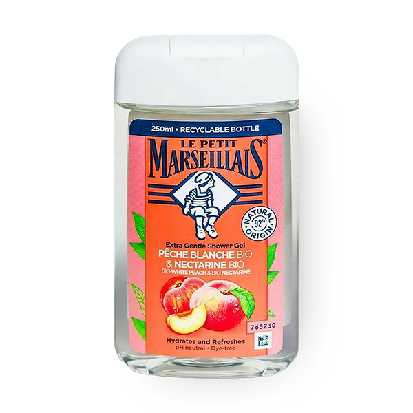Гель для душа Le Petit Marseillais белый персик и нектарин