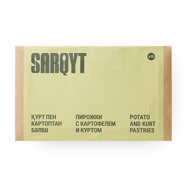 Пирожки Sarqyt с картофелем и копчёным куртом замороженные