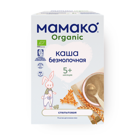 Каша безмолочная спельтовая «Мамако» Organic c 5 месяцев