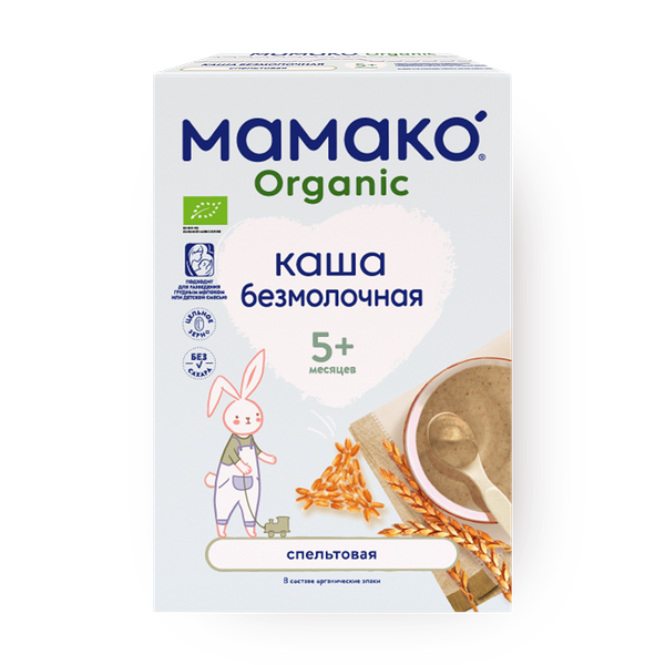 Каша безмолочная спельтовая «Мамако» Organic c 5 месяцев