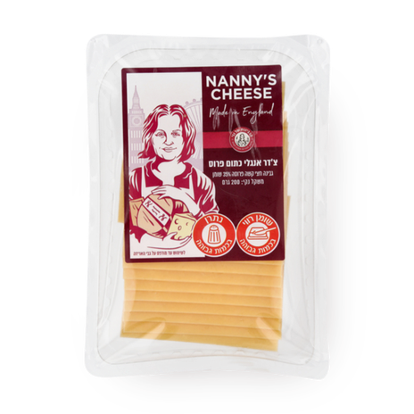 Nanny's Cheese orange cheddar sliced