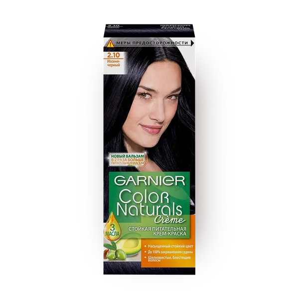 Крем-краска для волос Garnier Color Naturals оттенок 2.10 Иссиня-чёрный