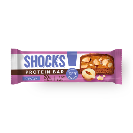 Батончик FitnesShock фундук