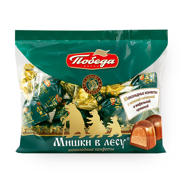 Конфеты шоколадные Мишки в лесу «Победа вкуса»