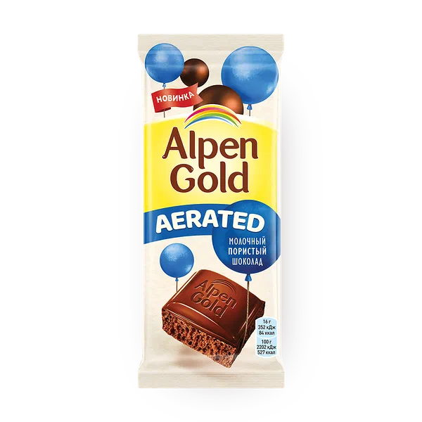 Шоколад Alpen Gold Aerated молочный пористый