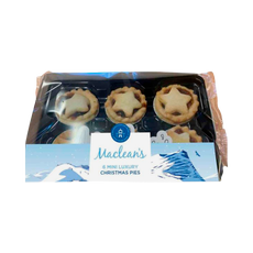 Macleans Festive Tray 6 Mini Cranberry & Orange Christmas Pies