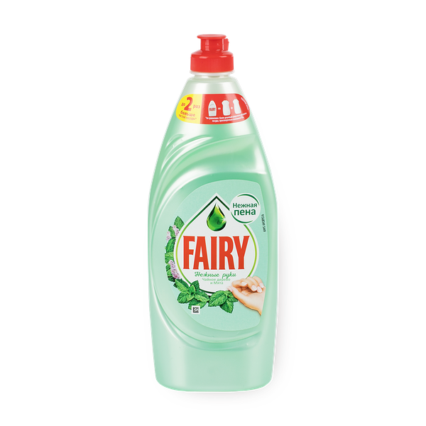 Средство для мытья посуды Fairy Нежные руки чайное дерево и мята