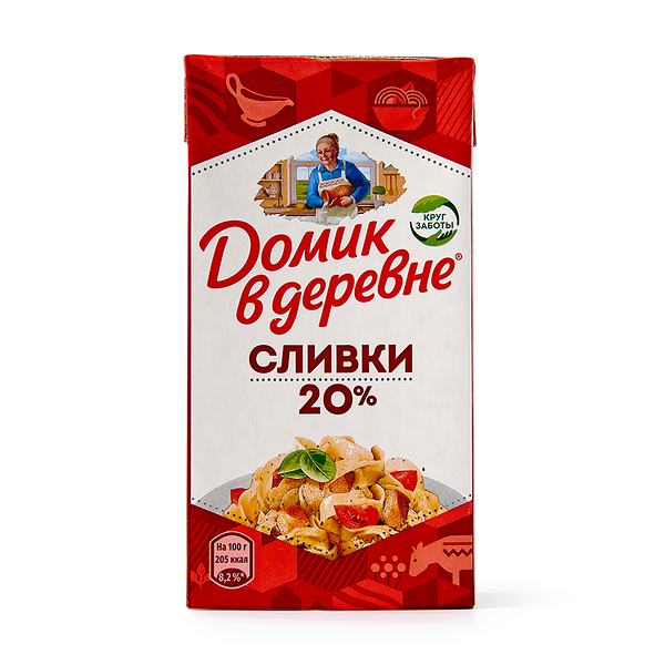 Сливки 20% Домик в деревне