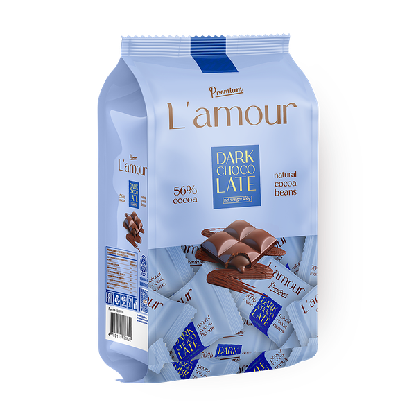 Шоколадные конфеты L'amour Premium молочный с жировой начинкой