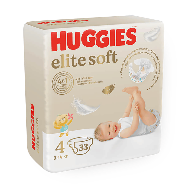 Подгузники Huggies Elite Soft 4