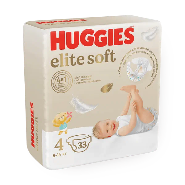 Подгузники Huggies Elite Soft 4
