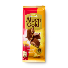 Шоколад молоч­ный Alpen Gold арахис