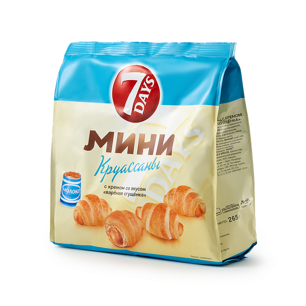 Мини-круас­саны 7Days варёная сгущён­ка