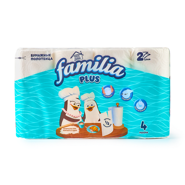 Бумажные полотенца Familia 2 слоя