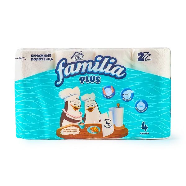 Бумажные полотенца Familia 2 слоя