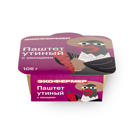 Паштет утиный с овощами «Экофермер»
