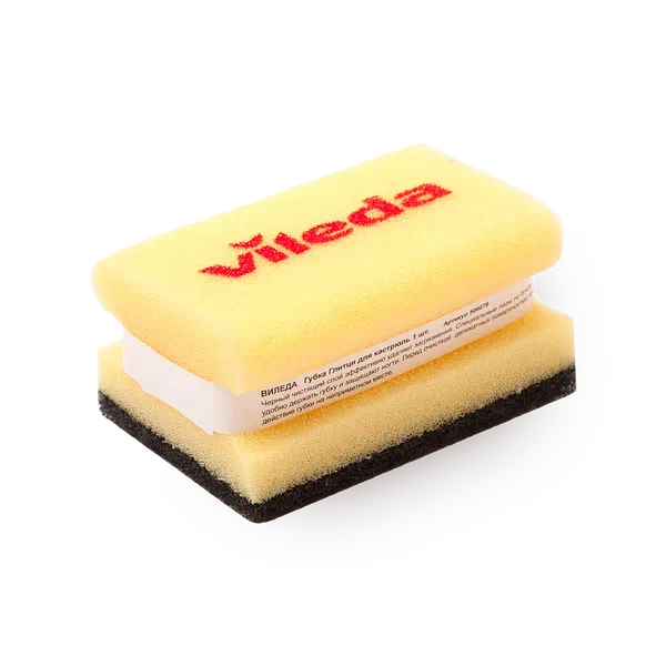 Губка для мытья посуды поролоновая Vileda Glitzi