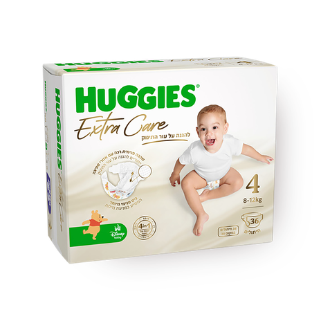 ‎Huggies Extra Care Size 4