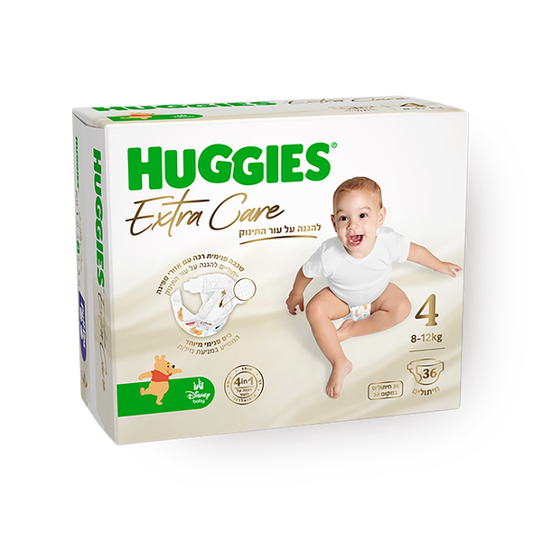 ‎Huggies Extra Care Size 4