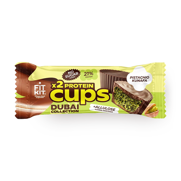 Десерт шоколадный Fit Kit Protein Cups фисташковая кунафа