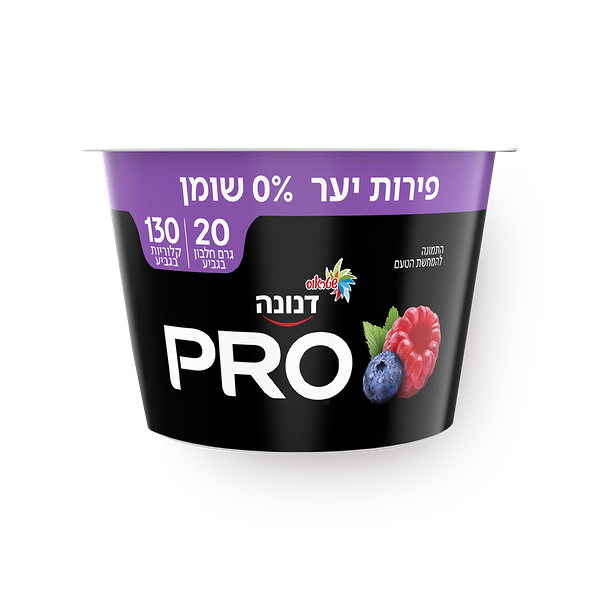 יוגורט דנונה פרו פירות יער 0%