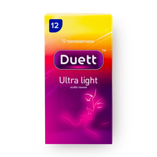 Презервативы Duett ultra light №12 — купить с доставкой из Яндекс Лавки