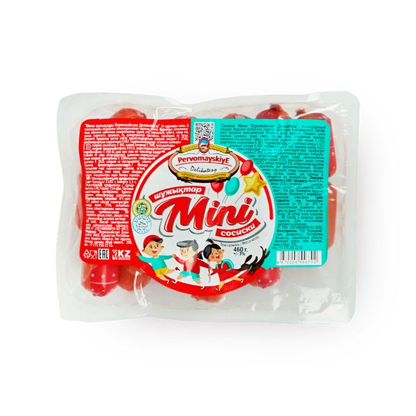 Сосиски «Первомайские деликатесы» мини, вареные
