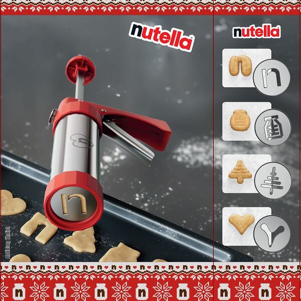 Nutella cookie mold gun