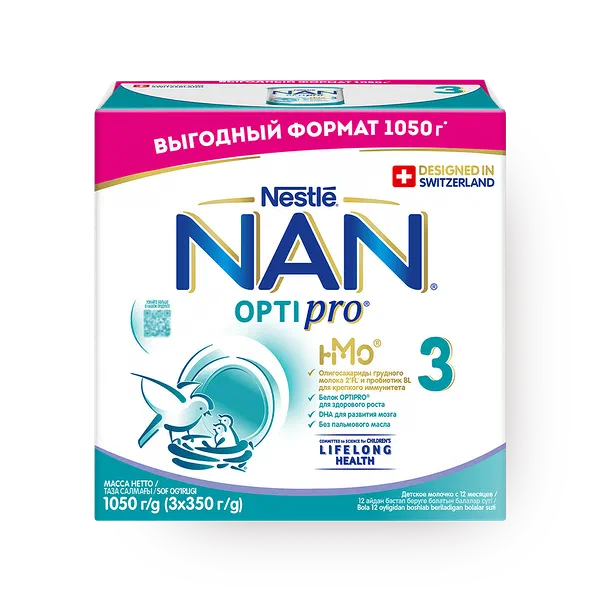 Смесь молочная Optipro NAN 3 с 12 месяцев