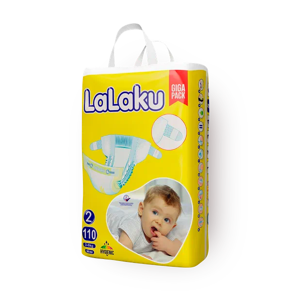 Подгузники Lalaku Giga Pack размер 2 3-6 кг