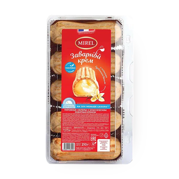 Пирожное Mirel Классика с заварным кремом