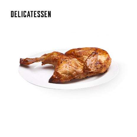 Delicatessen Half a roasted chicken