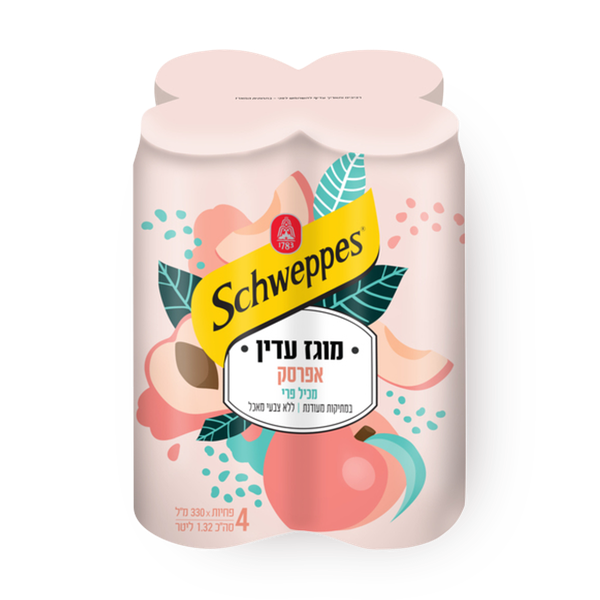 Schweppes lightly sparkling peach