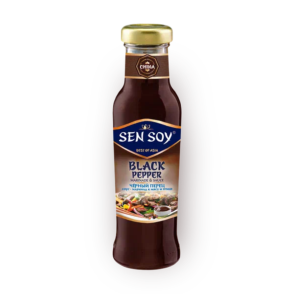 Соус-маринад Чёрный перец Sen Soy к мясу и птице