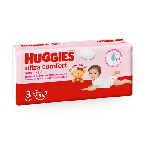 Подгузники Huggies Ultra Comfort 3 5-9 кг