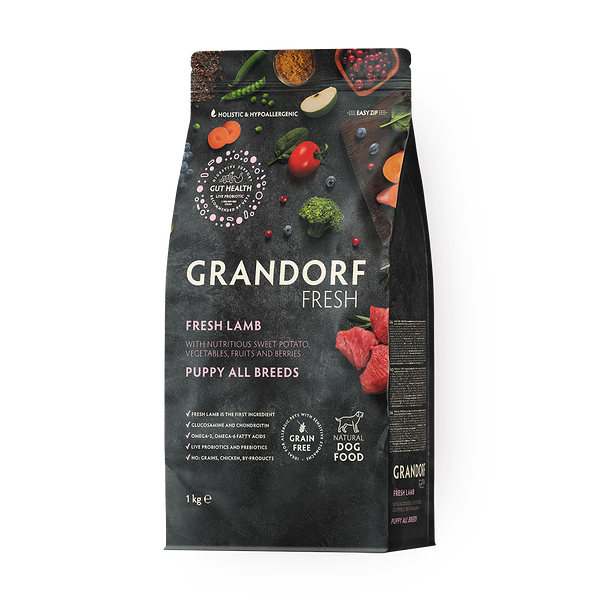 Сухой корм для щенков Grandorf ягнёнок с бататом