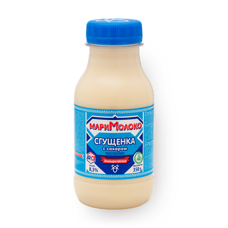 Молоко сгущённое с сахаром «Мари молоко»