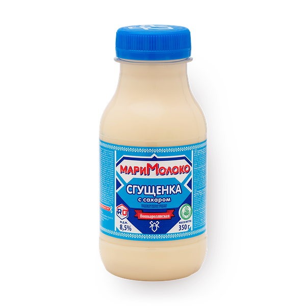 Молоко сгущённое с сахаром «Мари молоко»