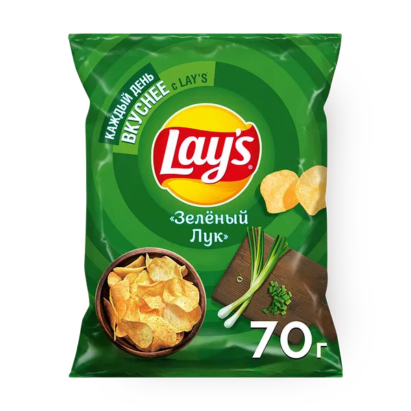 Чипсы Lay's зелёный лук