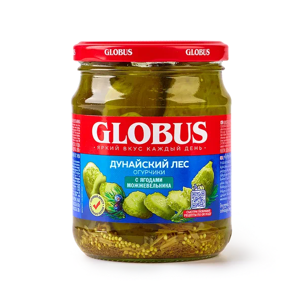 Огурчики Дунайский лес Globus с ягодами можжевельника