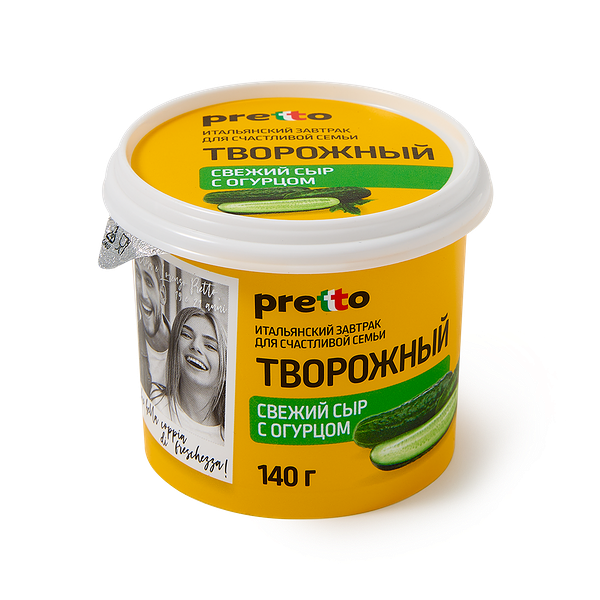 Сыр творож­ный Pretto с огурцом