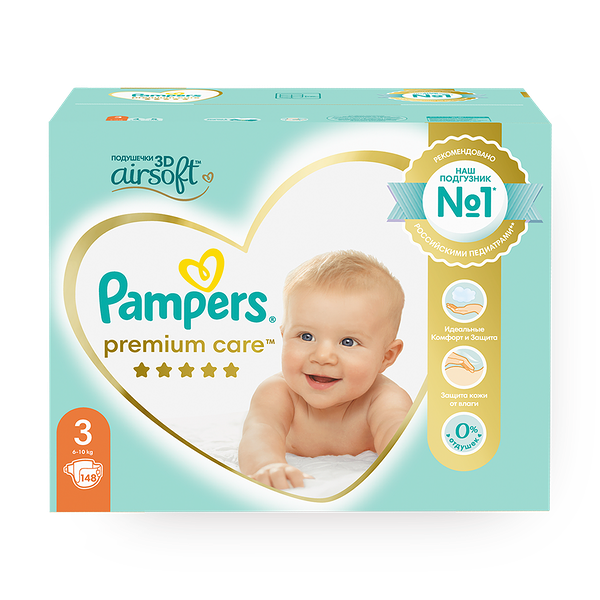 Подгузники Pampers Premium Care 3 размер 6-10 кг