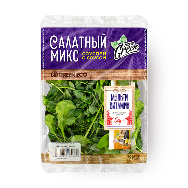 Смесь салатная с соусом «Миссис Грин» Мультивитамин